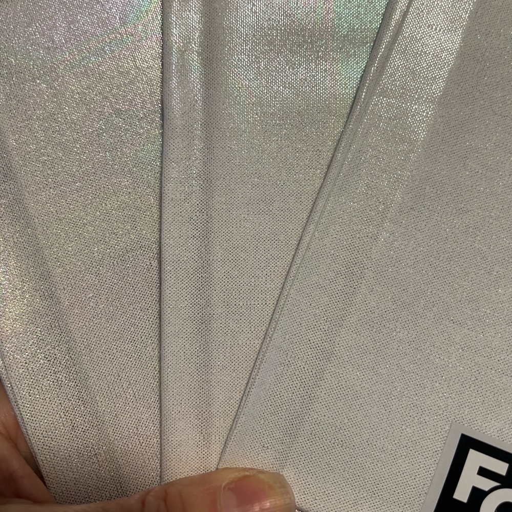 Fat quarter fabric / ombré foil white set of 3